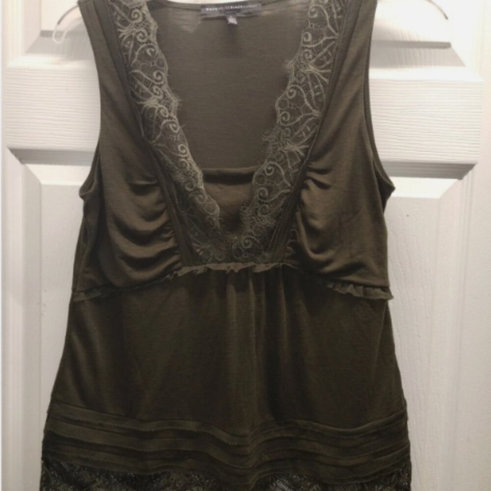 WHBM Lace Trim Tank
